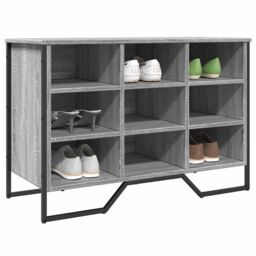 Berkfield Home Shoe Cabinet Grey Sonoma 90x38x61.5 cm Engineered Wood - thumbnail 1