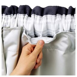 Luxury Living Curtain Linings 100% Blackout : Heavyweight, Thermal Insulation for Energy Savings in Cream - Size: 155 cm width x 132 cm drop - thumbnail 3
