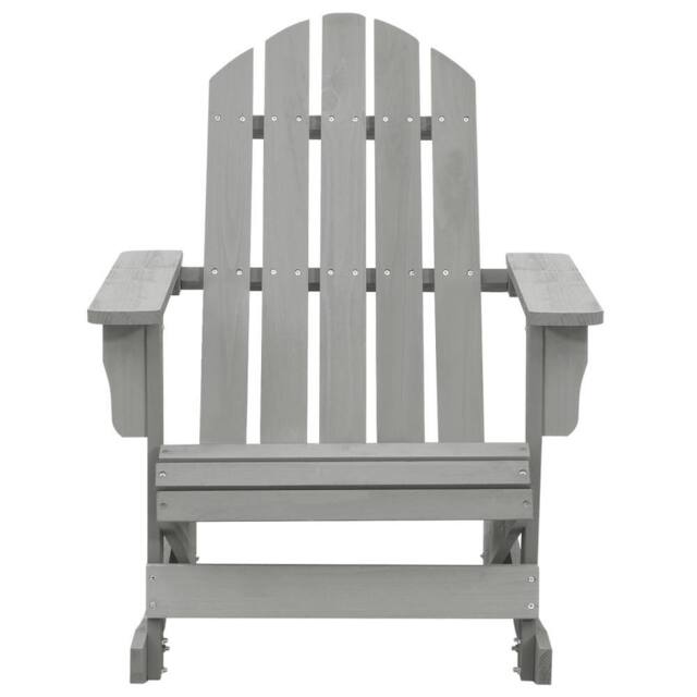 Berkfield Home Garden Rocking Chair Wood Grey - image 1