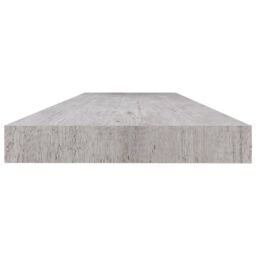 Berkfield Home Floating Wall Shelf Concrete Grey 120x23.5x3.8 cm MDF - thumbnail 5