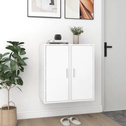 Berkfield Home Shoe Cabinets 2 pcs White 32x35x70 cm Engineered Wood - Size: 32 x 35 x 70 cm - thumbnail 4