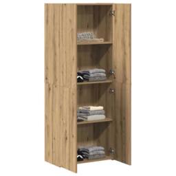 Berkfield Home Highboard Artisan Oak 60 x 32 x 153 cm Engineered Wood in Brown - thumbnail 3