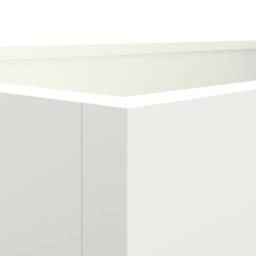 Berkfield Home Planter White 62x40x39 cm Steel - Size: 62 x 40 x 39 cm - thumbnail 8
