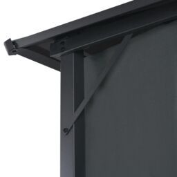 Berkfield Home Gazebo with Curtain Aluminium 3x3 m Black - thumbnail 5
