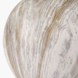 Ruma Natural Stone Effect Ceramic Table Lamp Grey Round Base - thumbnail 6