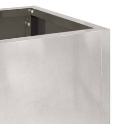 Berkfield Home Raised Garden Planter 60x26x45 cm Stainless Steel in Silver - Size: 60 x 26 x 45 cm - thumbnail 8