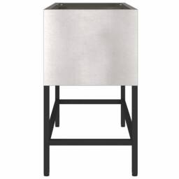 Berkfield Home Raised Garden Planter 60x26x45 cm Stainless Steel in Silver - Size: 60 x 26 x 45 cm - thumbnail 6