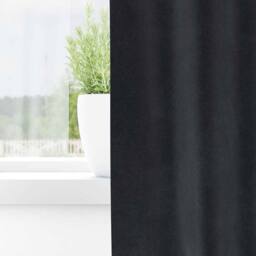 Berkfield Home Elegant Blackout Curtains with Top Tape 2 pcs Dark Grey Velvet