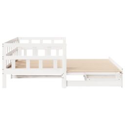 Berkfield Home Daybed with Trundle & Drawers without Mattress White 80x200 cm - thumbnail 6