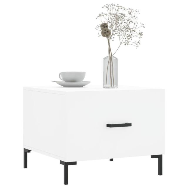 Berkfield Home Decorative Coffee Tables 2 pcs White 50x50x40 cm Engineered Wood - Size: 50 x 50 x 40 cm - image 1