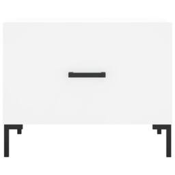 Berkfield Home Decorative Coffee Tables 2 pcs White 50x50x40 cm Engineered Wood - Size: 50 x 50 x 40 cm - thumbnail 6