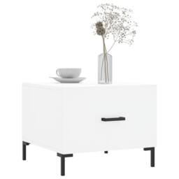 Berkfield Home Decorative Coffee Tables 2 pcs White 50x50x40 cm Engineered Wood - Size: 50 x 50 x 40 cm - thumbnail 1