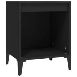 Berkfield Home Bedside Cabinet Black 40x35x50 cm - Size: 40 x 35 x 50 cm - thumbnail 1