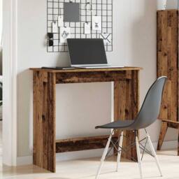 Berkfield Home Desk Old Wood 80x40x75 cm Engineered Wood in Brown - Size: 80 x 40 x 75 cm - thumbnail 3