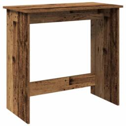 Berkfield Home Desk Old Wood 80x40x75 cm Engineered Wood in Brown - Size: 80 x 40 x 75 cm - thumbnail 1
