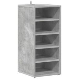 Berkfield Home Shoe Cabinet Concrete Grey 31.5x35x70 cm Engineered Wood - thumbnail 1