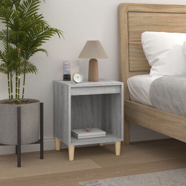 Berkfield Home Bedside Cabinet Grey Sonoma 40x35x50 cm - Size: 40 x 35 x 50 cm - image 1