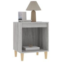 Berkfield Home Bedside Cabinet Grey Sonoma 40x35x50 cm - Size: 40 x 35 x 50 cm - thumbnail 4