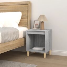 Berkfield Home Bedside Cabinet Grey Sonoma 40x35x50 cm - Size: 40 x 35 x 50 cm - thumbnail 3