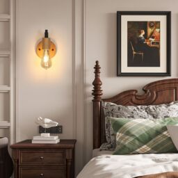 Pheashine Vintage Industrial Wall Lights 2 Pack, Metal Wall Sconces, E27, No Bulb in Brown - thumbnail 7