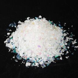 Samuel Alexander 2 Pack of 150g of Frosted Iridescent Fake Christmas Snow Decoration in White - thumbnail 3