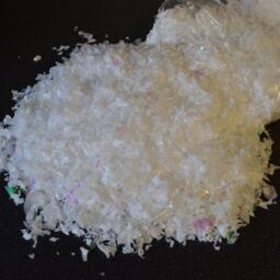 Samuel Alexander 2 Pack of 150g of Frosted Iridescent Fake Christmas Snow Decoration in White - thumbnail 1