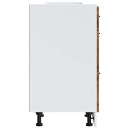 Berkfield Home Kitchen Base Cabinet Porto Old Wood Engineered Wood in Brown - thumbnail 6
