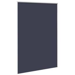 Berkfield Home Roller Blind Blackout Marine 115x175 cm Fabric Width 110.7 cm Pol… in Blue - thumbnail 3