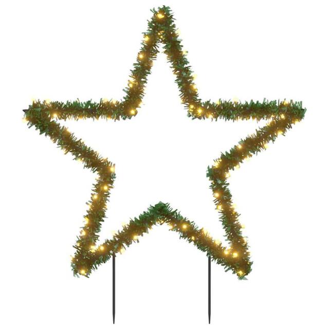 Berkfield Home Christmas Light Decoration with Spikes Star 115 LEDs 85 cm in Green - image 1