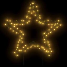 Berkfield Home Christmas Light Decoration with Spikes Star 115 LEDs 85 cm in Green - thumbnail 3