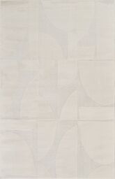 Desire Rugs Hamilton Modern Sheen Area Rug - Abstract Motif Geometric Lines Design in Cream - Size: 120 cm x 170 cm - thumbnail 2