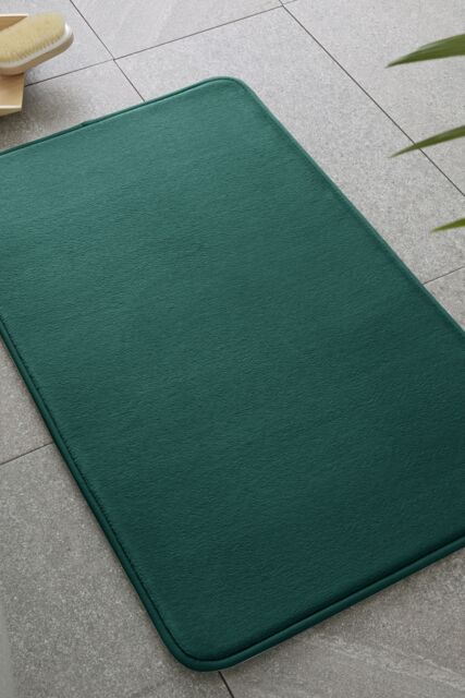 Catherine Lansfield 'Anti- Bacterial Memory Foam' Bath Mat in Dark Green