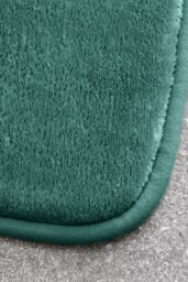 Catherine Lansfield 'Anti- Bacterial Memory Foam' Bath Mat in Dark Green - thumbnail 2