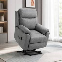 STILVORA Electric Riser Recliner Chair with Remote Grey