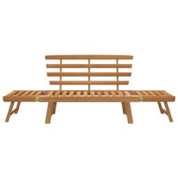 Berkfield Home Garden Bench 2-in-1 190 cm Solid Acacia Wood in Brown - thumbnail 3
