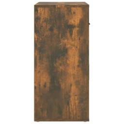 Berkfield Home Sideboard Smoked Oak 80x33x70 cm Engineered Wood in Brown - Size: 80 x 33 x 70 cm - thumbnail 5