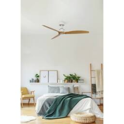 Netlighting Just Fan 128cm Medium White Light Wood DC Ceiling Fan 6 Speed - thumbnail 4