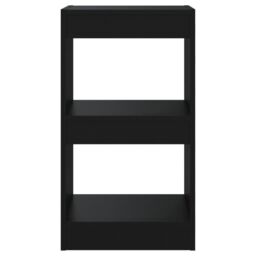 Berkfield Home Book Cabinet/Room Divider Black 40x30x72 cm - Size: 40 x 30 x 72 cm - thumbnail 3