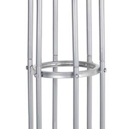 Wyld and Coco Hourglass Silver Coat Stand 165cm - Freestanding Industrial - thumbnail 5
