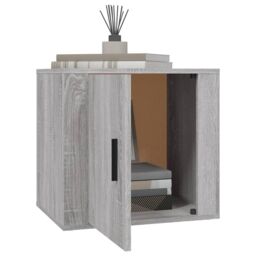 Berkfield Home Bedside Cabinet Grey Sonoma 50x39x47 cm - Size: 50 x 39 x 47 cm - thumbnail 4