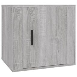 Berkfield Home Bedside Cabinet Grey Sonoma 50x39x47 cm - Size: 50 x 39 x 47 cm - thumbnail 2