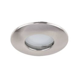 ValueLights Downlight Fire Rated IP65 Ceiling Light Fitting 6 Pack in Silver - thumbnail 1