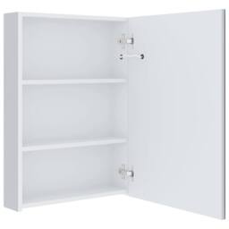 Berkfield Home LED Bathroom Mirror Cabinet 50x13x70 cm in White - Size: 50 x 13 x 70 cm - thumbnail 5