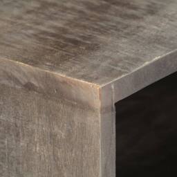 Berkfield Home TV Cabinet Grey 130x30x46 cm Solid Rough Mango Wood - Size: 130 x 30 x 46 cm - thumbnail 5