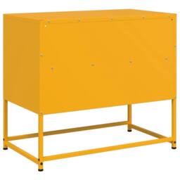 Berkfield Home TV Cabinet Mustard Yellow 68x39x60.5 cm Steel - thumbnail 8