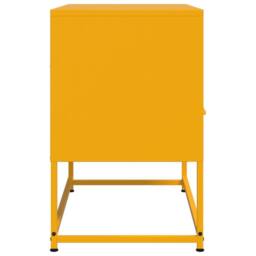 Berkfield Home TV Cabinet Mustard Yellow 68x39x60.5 cm Steel - thumbnail 7
