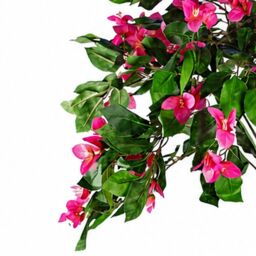 Leaf Artificial 140cm EXTRA LARGE Flowering Rhododendron Bush Tree in Dark Pink - thumbnail 2