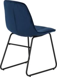 Seconique Quebec Straight Edge Dining Set with Lukas Chairs in Blue - thumbnail 9