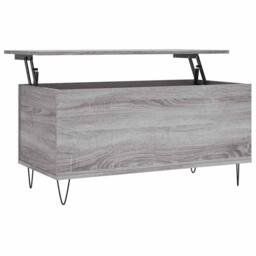 Berkfield Home Coffee Table Grey Sonoma 90x44.5x45 cm Engineered Wood - thumbnail 1