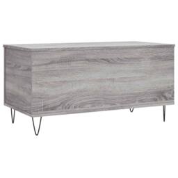Berkfield Home Coffee Table Grey Sonoma 90x44.5x45 cm Engineered Wood - thumbnail 5